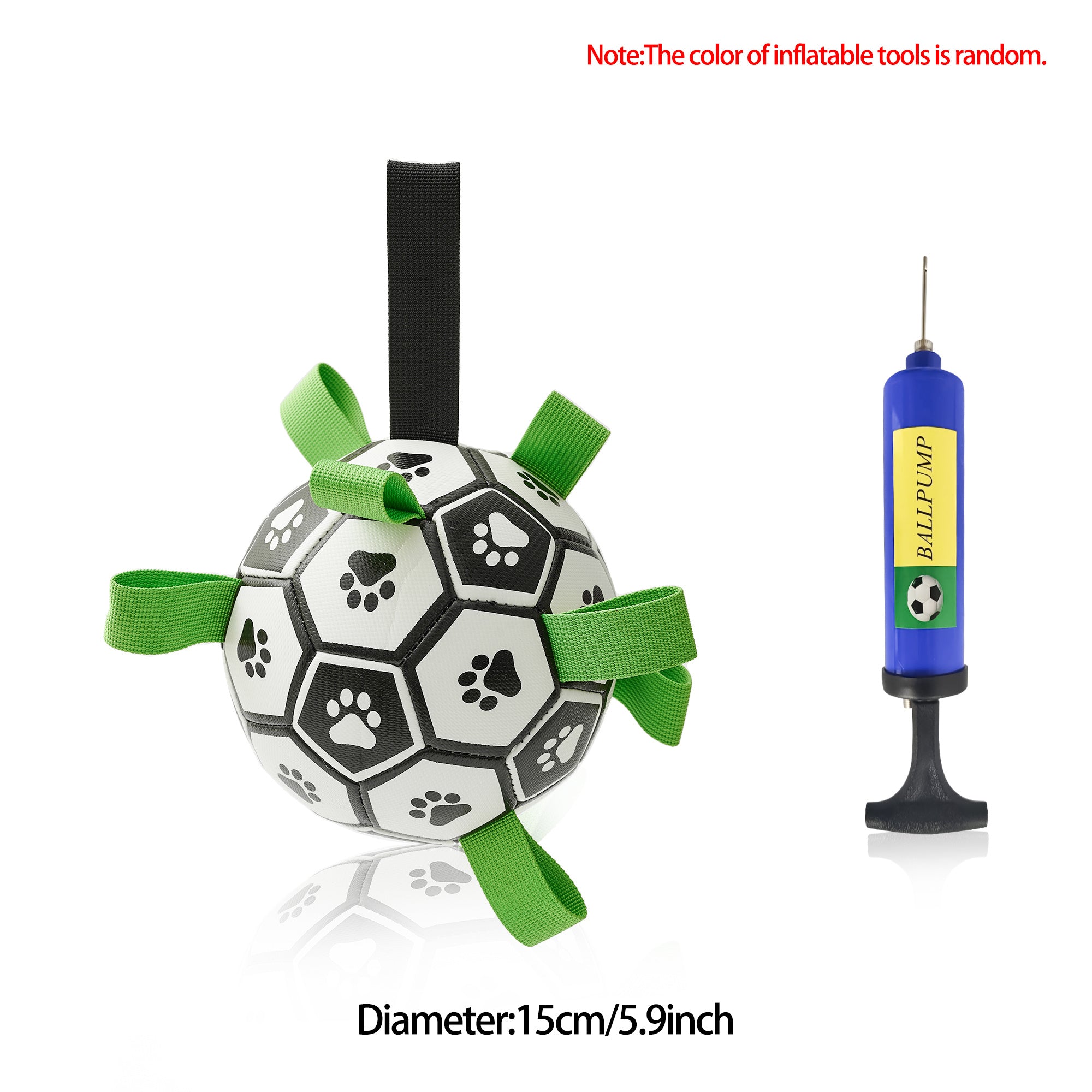 Interactive Dog Football Toy Soccer Ball Inflated