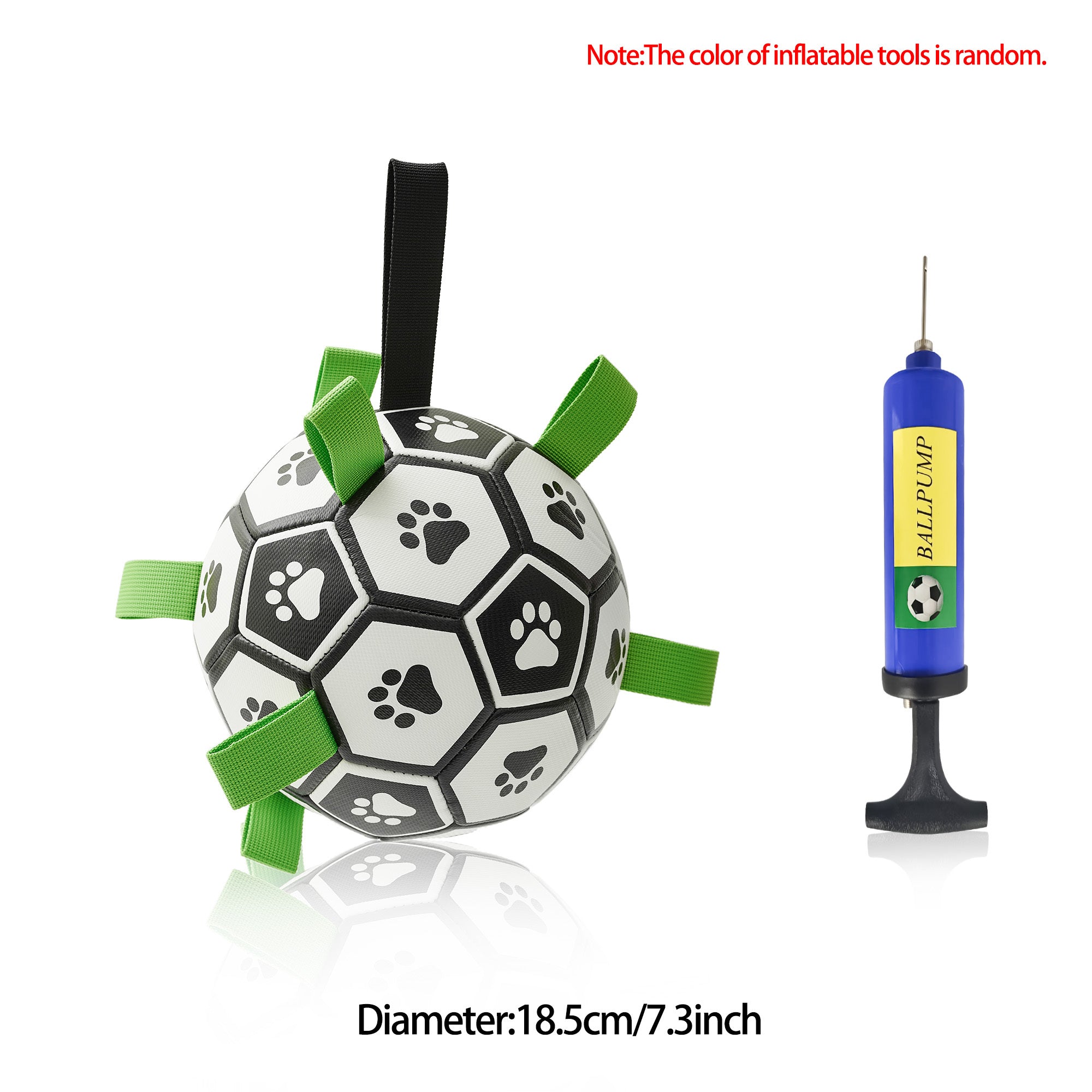 Interactive Dog Football Toy Soccer Ball Inflated