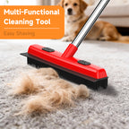 2-in-1 Pet Carpet Hair Removal Broom & Squeegee – Easy, Versatile Cleaning