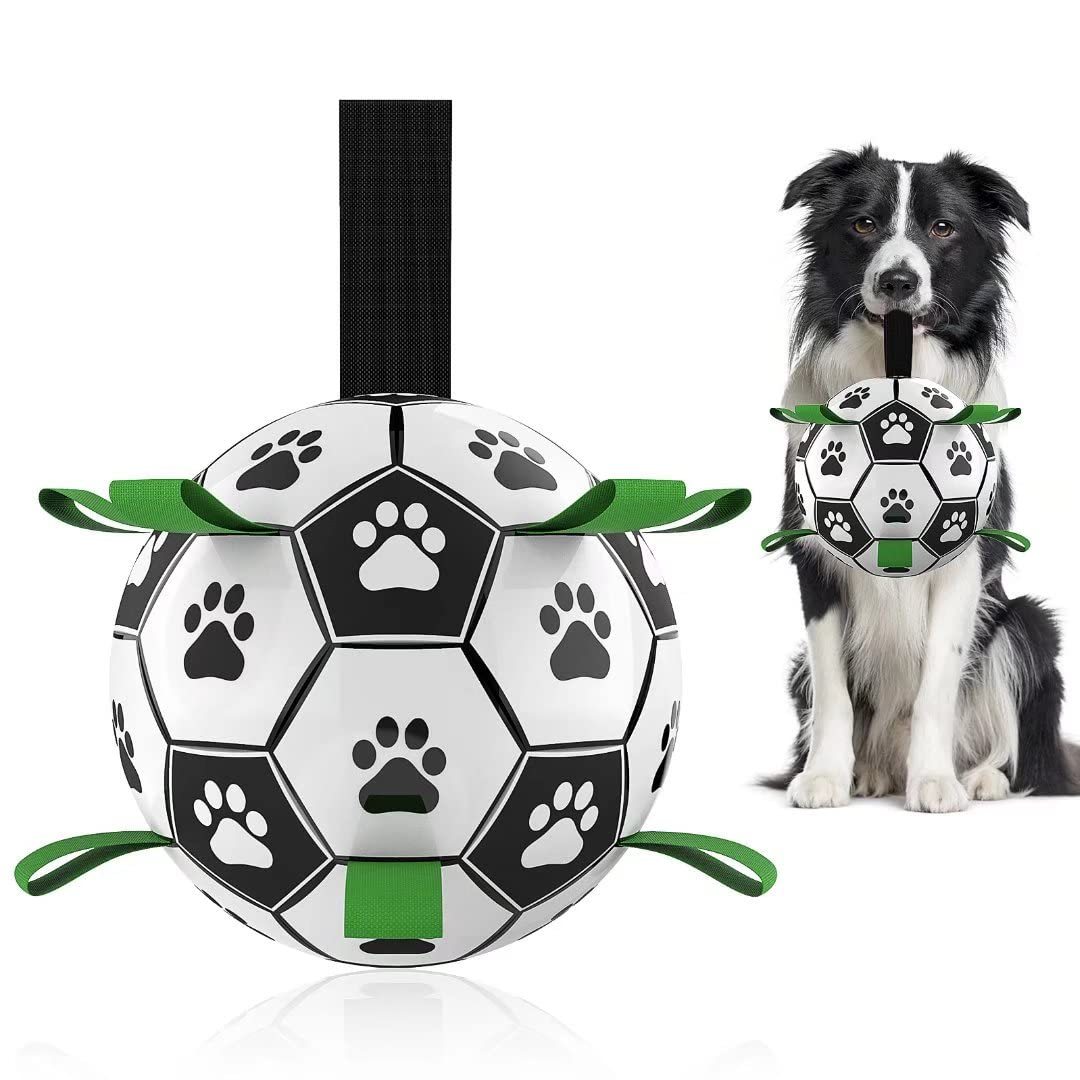 Interactive Dog Football Toy Soccer Ball Inflated