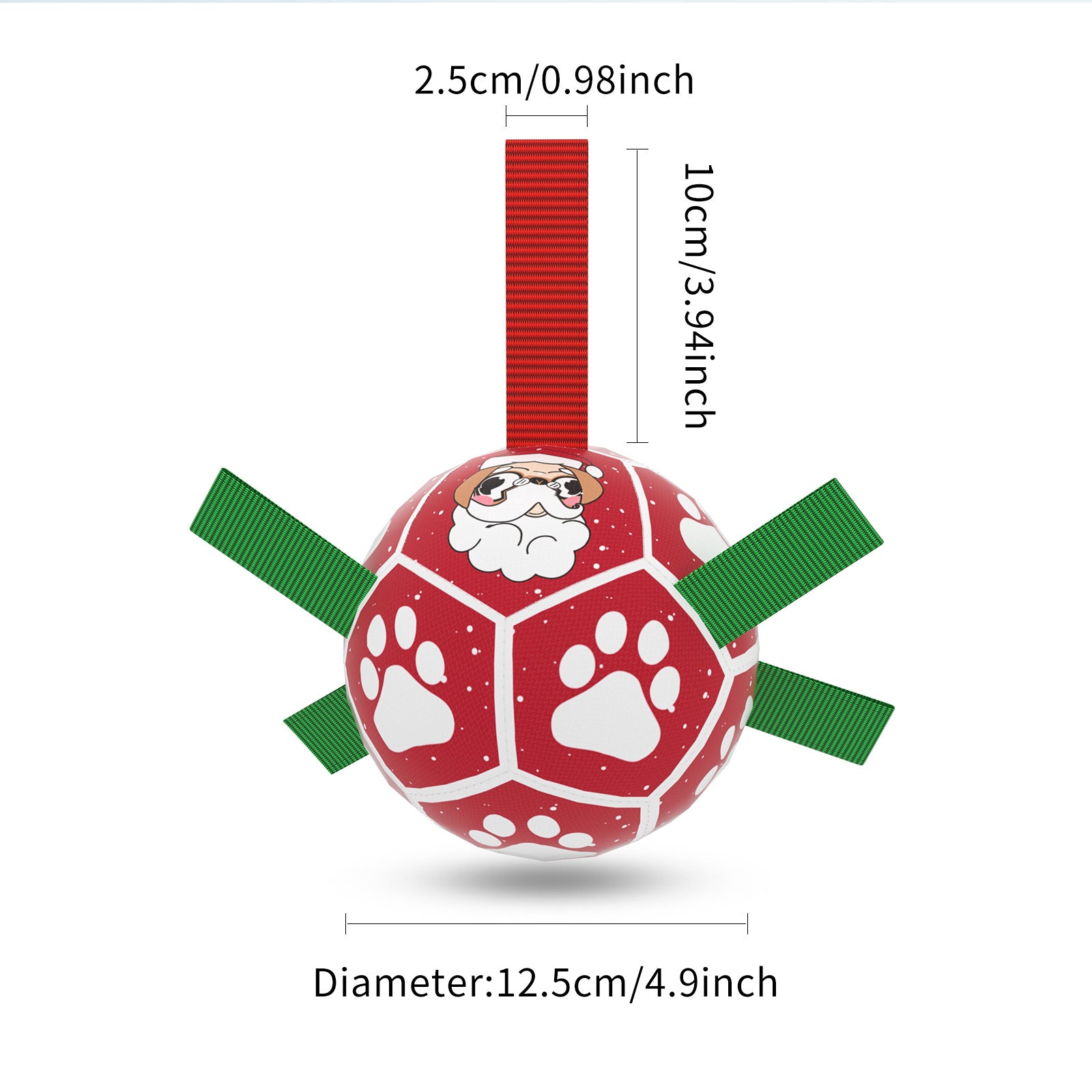 Interactive Dog Football Toy Soccer Ball Inflated