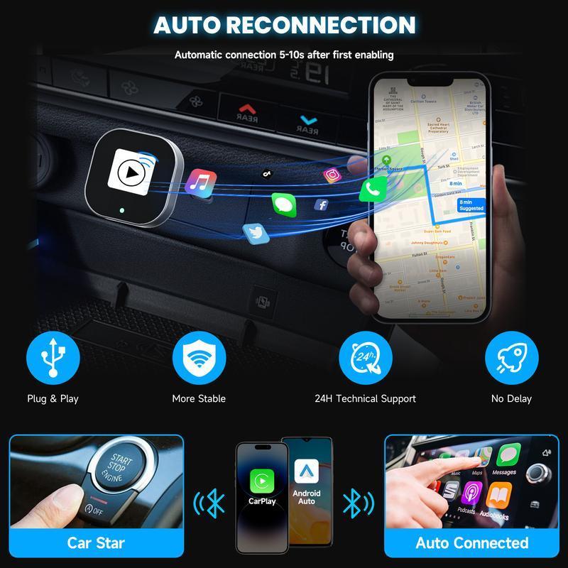 Wireless CarPlay Adapter For IPhone And Android