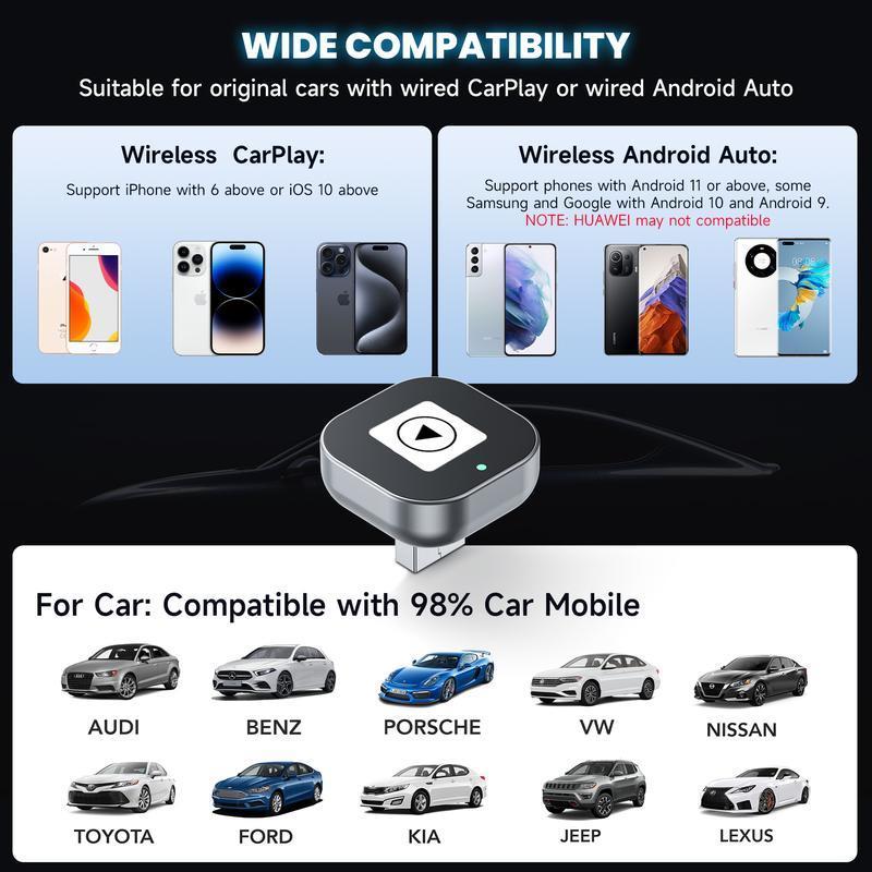Wireless CarPlay Adapter For IPhone And Android