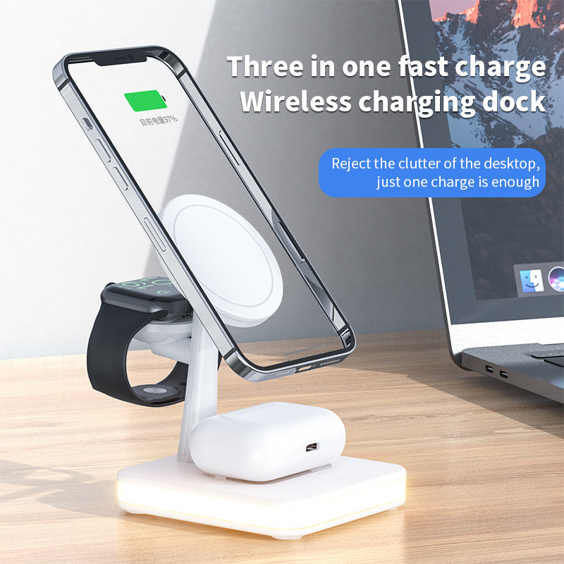 4 in 1 Magnetic Wireless Fast Charger Stand