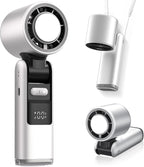 Portable Handheld Mini Fan – Adjustable Speed, Foldable, Rechargeable with Night Light