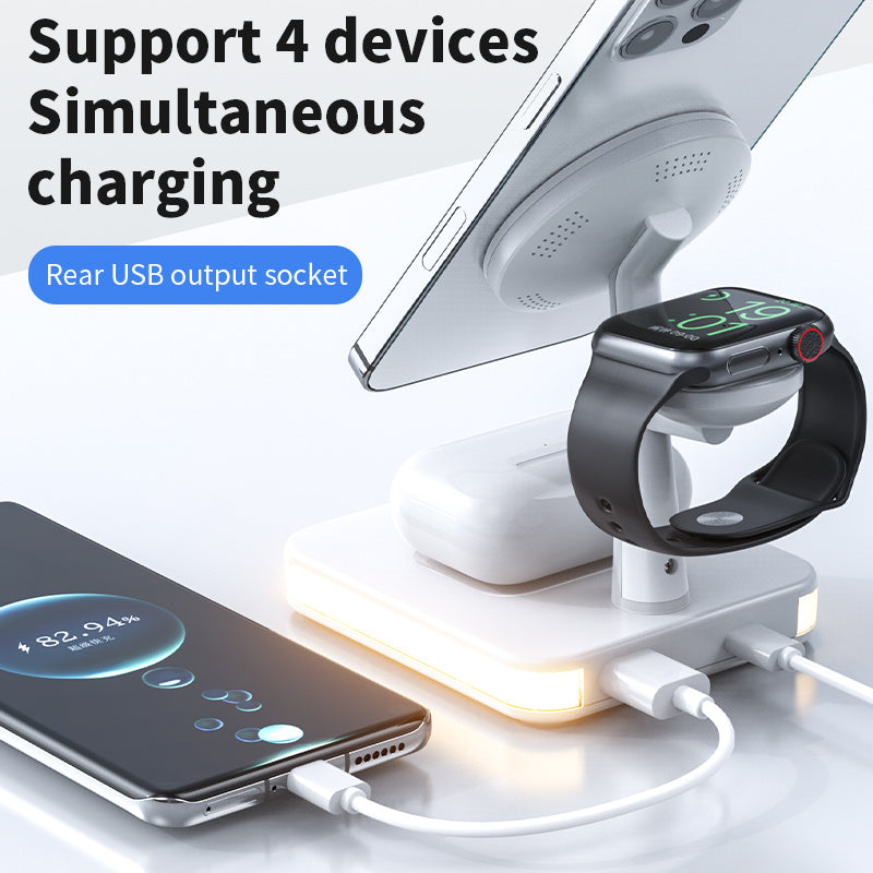 4 in 1 Magnetic Wireless Fast Charger Stand