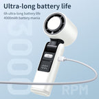 Portable Handheld Mini Fan – Adjustable Speed, Foldable, Rechargeable with Night Light