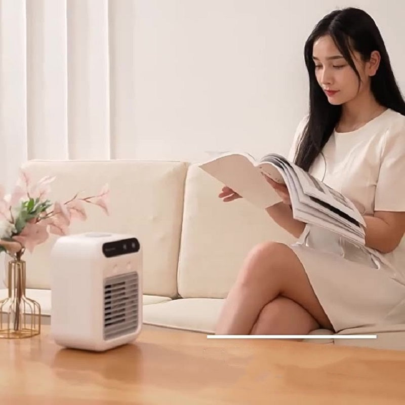3‑in‑1 Portable USB Air Cooler – Rechargeable Fan with Mist & 500 ml Water Tank for Home, Office & Bedroom