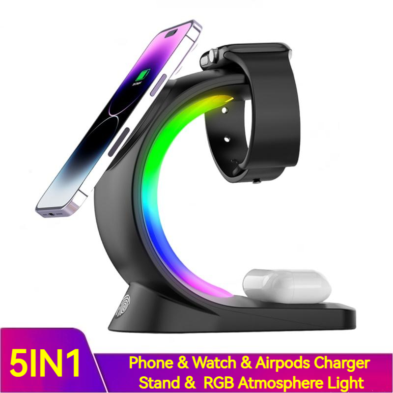 4 in 1 RGB Magnetic Wireless Charger