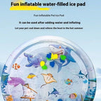 Cooling Pet Water Bed Cushion Ice Pad – Summer Comfort Sleeping Round Mat for Cats & Dogs