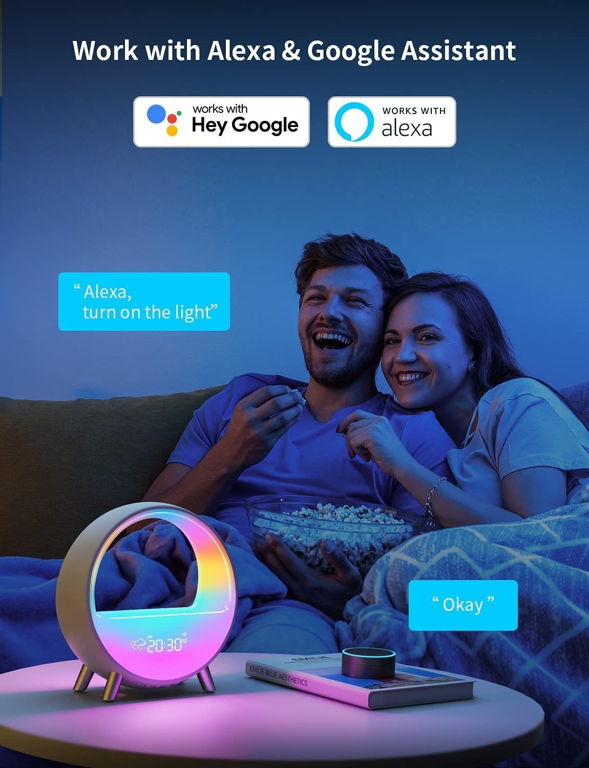 Smart Lamp Bluetooth Speaker and smart wireless charger