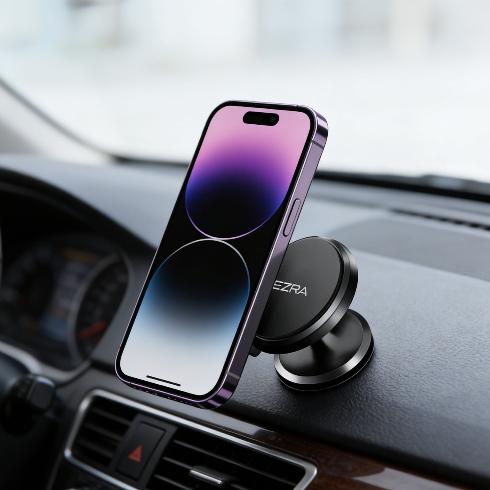Magnetic Car Phone Holder – Universal Dashboard & Air Vent Mount