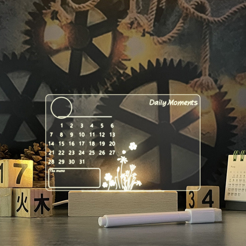 Creative Led Night Light Message Board