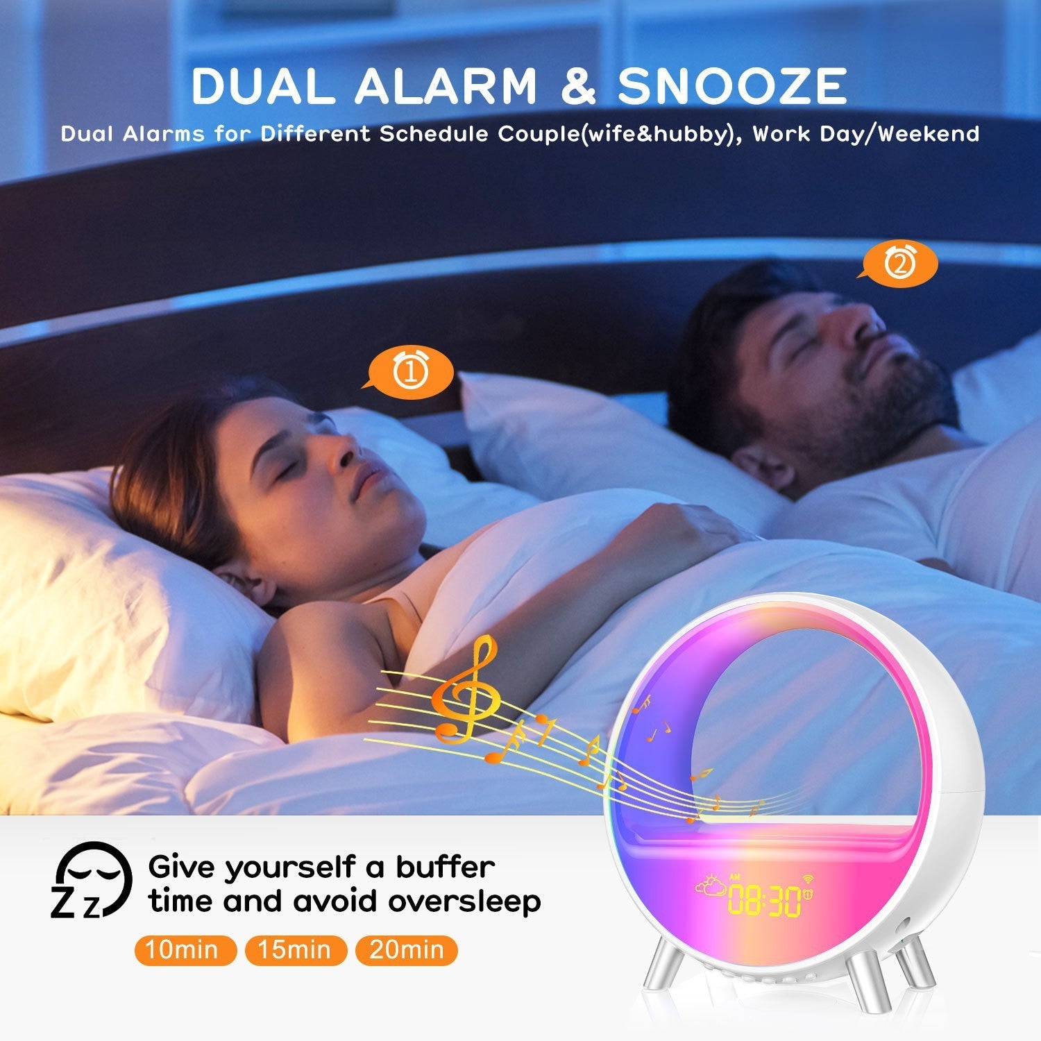 Smart Lamp Bluetooth Speaker and smart wireless charger