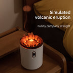 Volcanic Flame USB Aroma Diffuser & Jellyfish Humidifier with Night Light Lamp