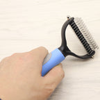 Double-Sided Pet Dematting Comb – Dog Grooming Tool for Mats, Tangles & Loose Fur