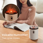 Volcanic Flame USB Aroma Diffuser & Jellyfish Humidifier with Night Light Lamp