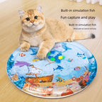 Cooling Pet Water Bed Cushion Ice Pad – Summer Comfort Sleeping Round Mat for Cats & Dogs
