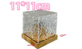 LED Water Ripple Crystal Table Lamp – USB RGB Rotating Night Light with 16 Colors