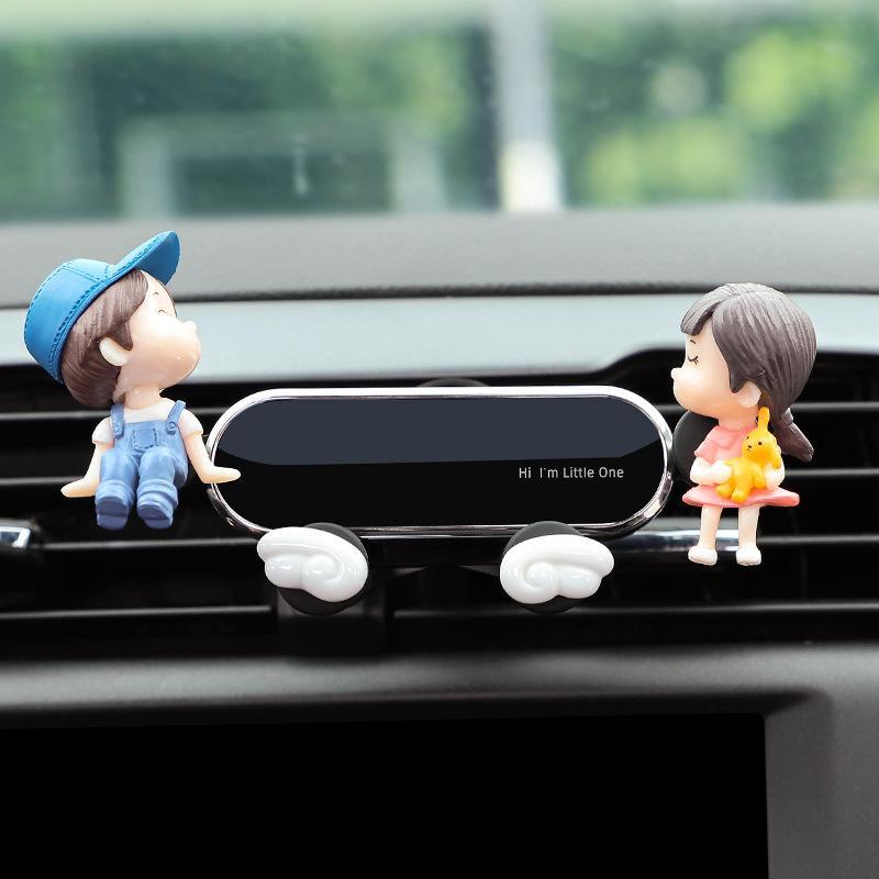 Cute Cartoon Car Mobile Phone Holder – Adjustable Air Vent & Dashboard Mount