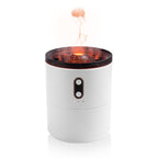 Volcanic Flame USB Aroma Diffuser & Jellyfish Humidifier with Night Light Lamp