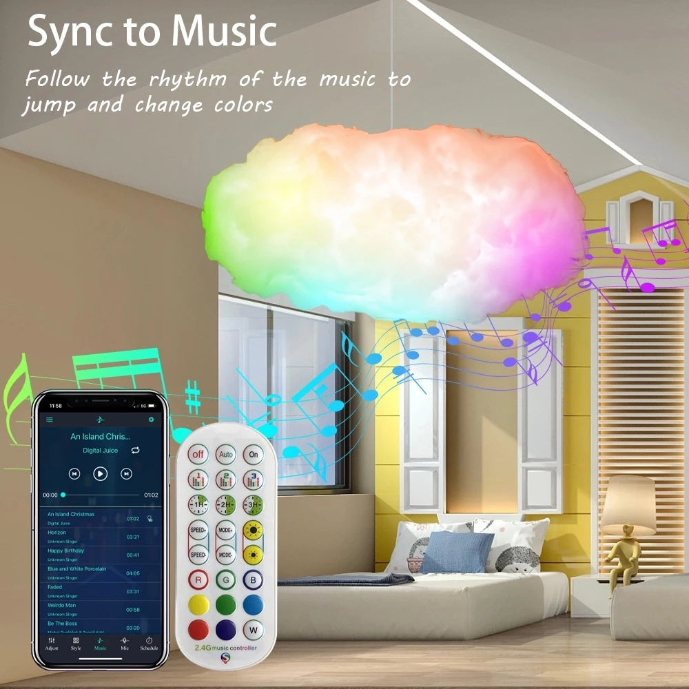 USB Cloud Light App Control Music Sync RGB Ambient Light