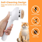 3-in-1 Pet Steam Brush for Cats & Dogs | Water Mist Spray Grooming Comb with Self-Cleaning Release Button | For Long & Short Hair Shedding
