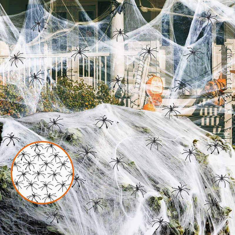 Halloween Decoration Cotton Spider Web