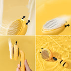 Small Bee-Shaped Pet Hair Comb – Fine Needle Grooming Tool for Cats & Dogs