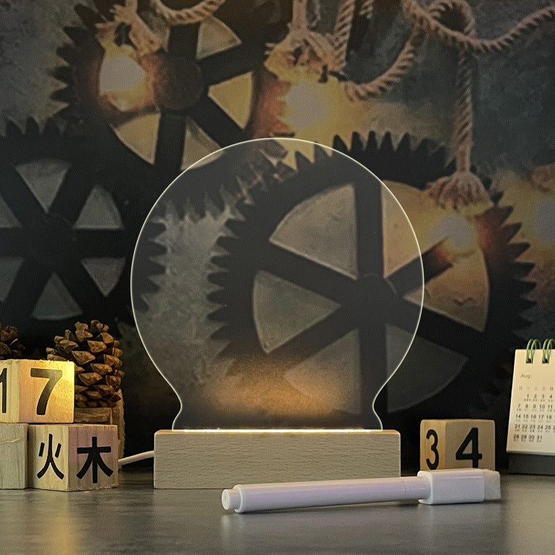 Creative Led Night Light Message Board