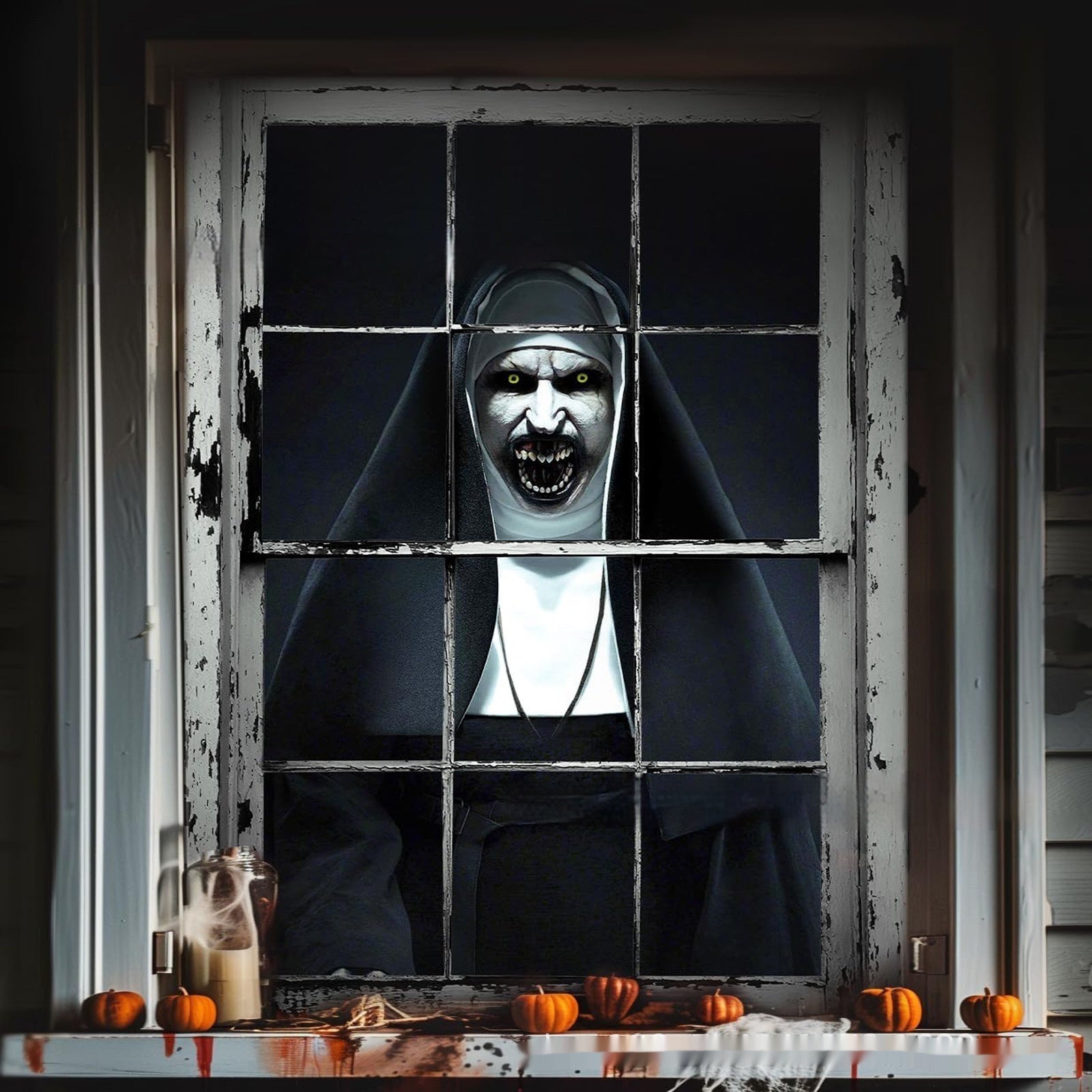 3D Window Cover Witch Halloween