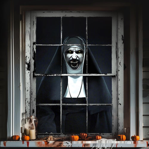 3D Window Cover Witch Halloween