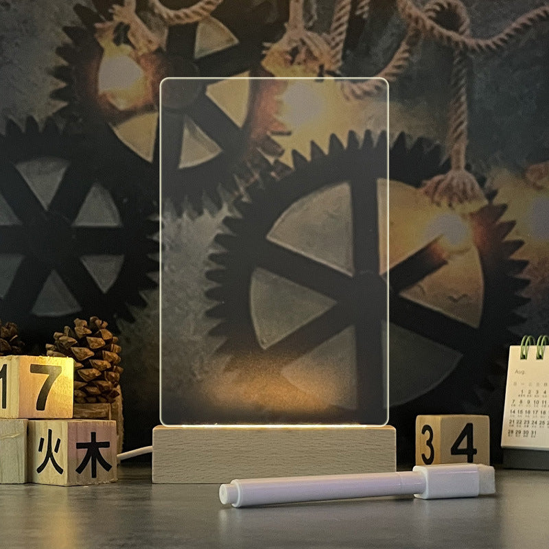 Creative Led Night Light Message Board