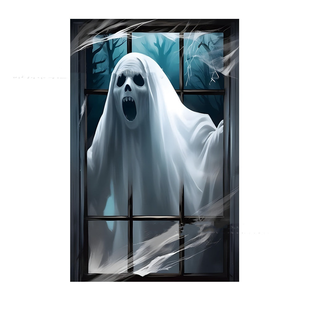 3D Window Cover Witch Halloween